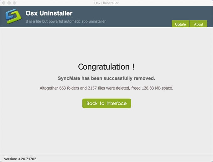uninstall SyncMate for mac
