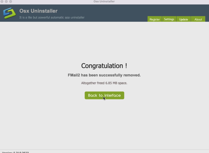 complete uninstall FMail2